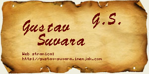 Gustav Suvara vizit kartica
